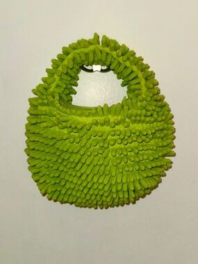 Neon Green Textured Statement Handbag Unique Novelty Bag.